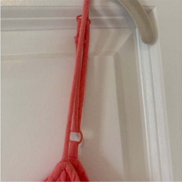 Evereve Gemma Playful Athletic Comfort Gauze  Coral Cotton Jogger Jumpsuit L - Picture 6 of 10